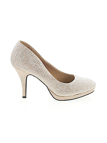 Silver Slipper Heels (view 1)