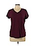 Style&Co Burgundy Short Sleeve T-Shirt Size L (petite) - photo 1