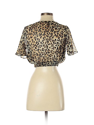 Aqua Short Sleeve Blouse (view 2)