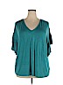 Ava & Viv Teal Short Sleeve Top Size 2X - photo 1