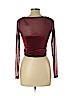 Poof! Burgundy Long Sleeve Top Size L - photo 2