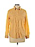 St. John's Bay 100% Cotton Yellow Long Sleeve Button-Down Shirt Size L (petite) - photo 1