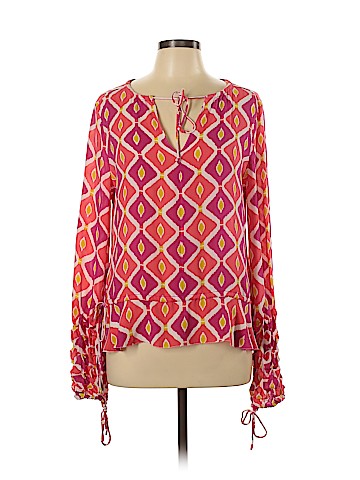 Tory Burch Long Sleeve Silk Top (view 1)