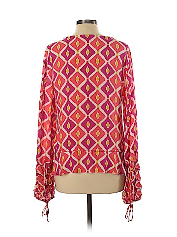 Tory Burch Long Sleeve Silk Top (view 2)