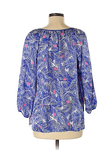 Vineyard Vines 3/4 Sleeve Silk Top (view 2)