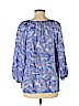 Vineyard Vines 100% Silk Blue 3/4 Sleeve Silk Top Size M - photo 2