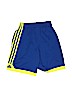 Adidas 100% Polyester Stripes Blue Athletic Shorts Size S (kids) - photo 1