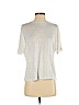 Vince. 100% Viscose White Short Sleeve Top Size S - photo 1
