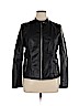 Assorted Brands 100% Polyurethane Black Faux Leather Jacket Size XL - photo 1