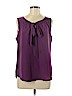 Ann Taylor LOFT Outlet 100% Polyester Purple Sleeveless Blouse Size M - photo 1