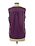 Ann Taylor LOFT Outlet 100% Polyester Purple Sleeveless Blouse Size M - photo 2
