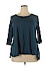Avenue 100% Rayon Teal 3/4 Sleeve Top Size 18 - 20 Plus - photo 1