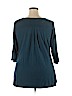 Avenue 100% Rayon Teal 3/4 Sleeve Top Size 18 - 20 Plus - photo 2