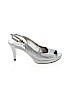 Nine West Silver Heels Size 6 - photo 1