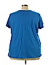 Woman Within 100% Cotton Blue Short Sleeve Henley Size 30 (3X) - photo 2