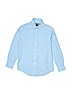 Chaps Solid Blue Long Sleeve Button-Down Shirt Size 12 - photo 1