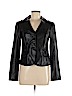 Armani Collezioni 100% Leather Black Leather Jacket Size 6 - photo 1