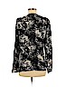 Parker 100% Silk Black Long Sleeve Silk Top Size M - photo 2