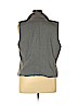 J.jill 100% Wool Gray Tuxedo Vest Size XL - photo 2