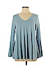 Karen Kane Blue Long Sleeve T-Shirt Size M - photo 1