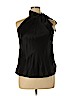INC International Concepts 100% Silk Black Sleeveless Silk Top Size 14 - photo 1