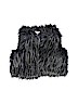 Xhilaration Blue Faux Fur Vest Size 10 - 12 - photo 1