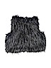 Xhilaration Blue Faux Fur Vest Size 10 - 12 - photo 2