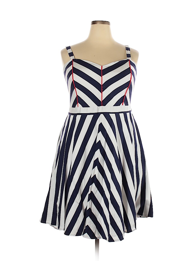City Chic Blue Casual Dress Size 20 Plus (L) - photo 1