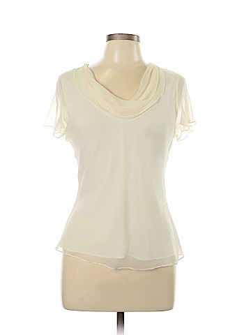 Alfani Short Sleeve Silk Top (view 1)