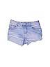 Tommy Hilfiger Solid Blue Denim Shorts Size 7 - photo 1