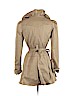 Idra 100% Polyester Tan Trenchcoat Size 2 - photo 2