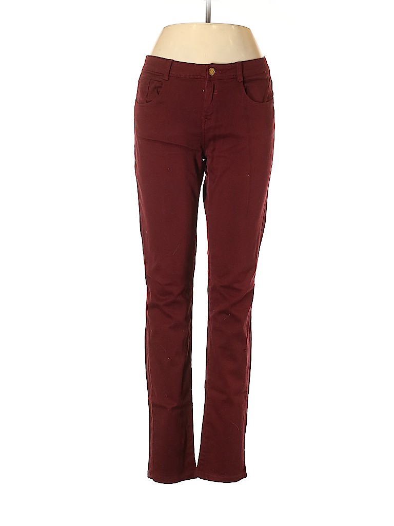 Trafaluc by Zara Burgundy Jeans Size 10 - photo 1