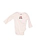 H&M 100% Organic Cotton Graphic White Long Sleeve Onesie Size 0-3 mo - photo 1