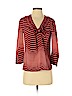 Tory Burch 100% Silk Red 3/4 Sleeve Silk Top Size 2 - photo 1