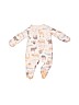 Carter's 100% Cotton White Long Sleeve Onesie Size Preemie - photo 2