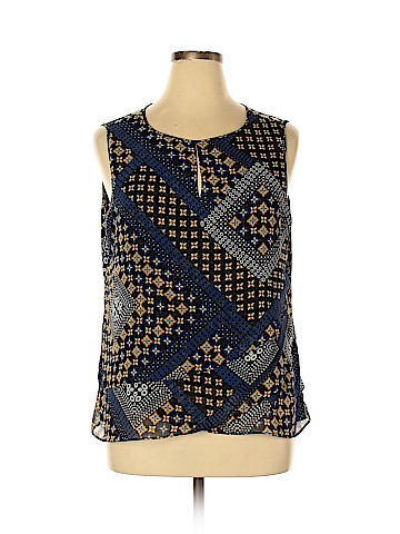 Roz & Ali Sleeveless Blouse (view 1)