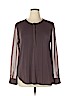 Ann Taylor LOFT Outlet Brown Long Sleeve Top Size XL - photo 1