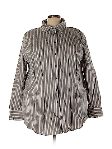 Lane Bryant Long Sleeve Button-Down Shirt (view 1)