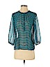 Ann Taylor LOFT 100% Polyester Blue 3/4 Sleeve Blouse Size S (petite) - photo 1