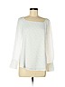 Ann Taylor LOFT 100% Polyester White Long Sleeve Blouse Size S (petite) - photo 1