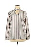 Ann Taylor Factory 100% Polyester Ivory Long Sleeve Blouse Size XL - photo 1