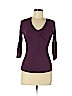Banana Republic 100% Rayon Purple 3/4 Sleeve Top Size S (petite) - photo 1