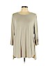J.jill Tan 3/4 Sleeve Top Size L (petite) - photo 1