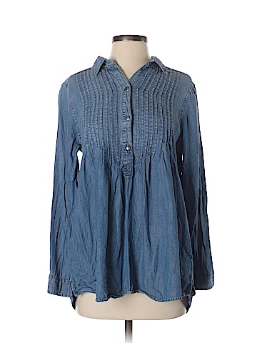 American Eagle Outfitters Long Sleeve Button-Down Shirt (view 1)