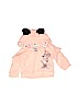 Disney 100% Cotton Polka Dots Pink Pullover Hoodie Size 3-6 mo - photo 1