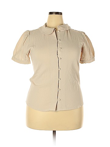 Jessica Robertson by Roole Short Sleeve Button-Down Shirt (view 1)