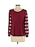 Ann Taylor LOFT 100% Polyester Burgundy Long Sleeve Blouse Size S (petite) - photo 1