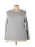 Tahari by ASL Gray Pullover Sweater Size 3X - photo 1