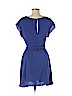 Rebecca Taylor 100% Polyester Blue Casual Dress Size 6 - photo 2