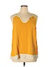 ModCloth 100% Rayon Yellow Sleeveless Blouse Size 1X - photo 1
